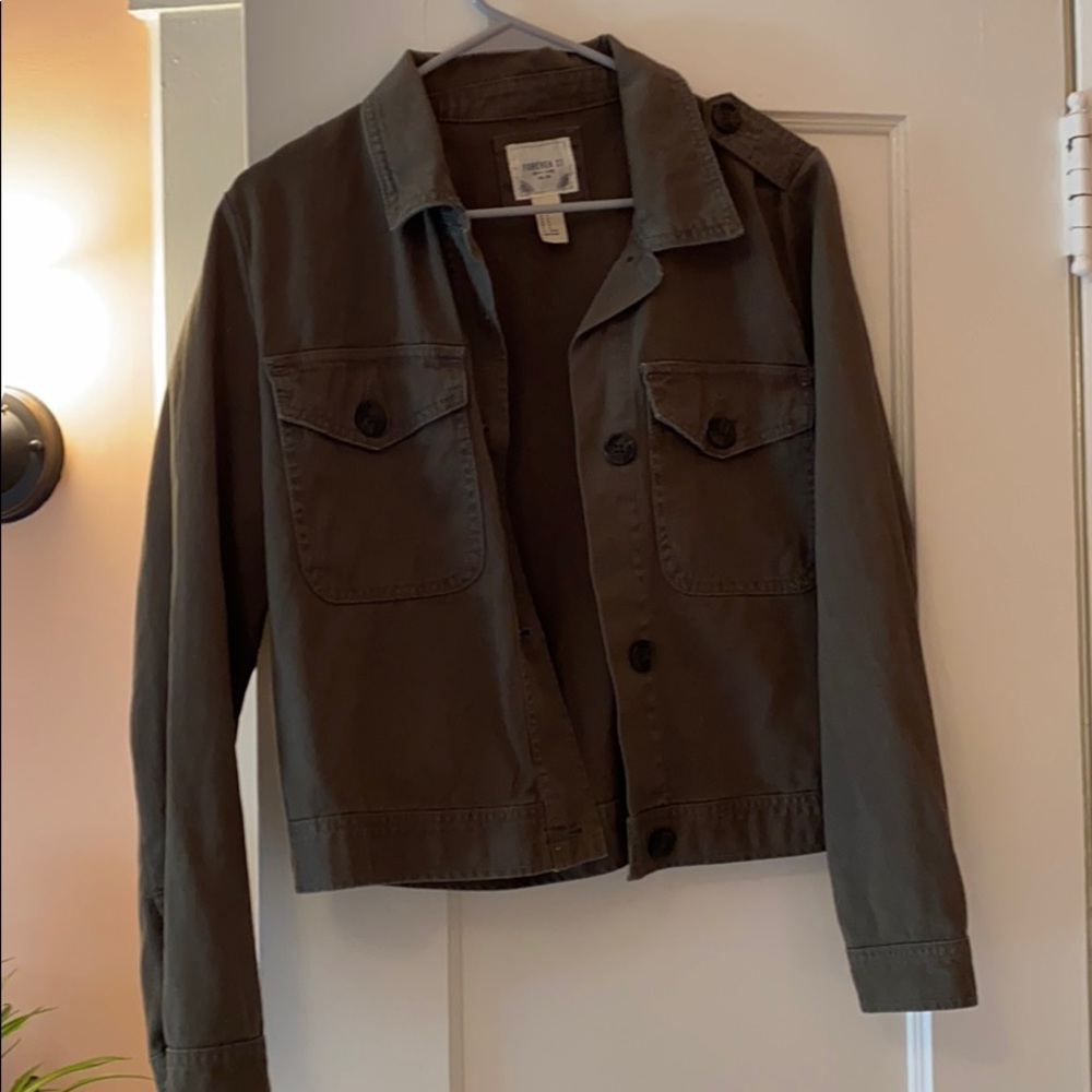 Army green bomber Jacket